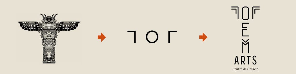 Simplificación logotipo Totem Arts