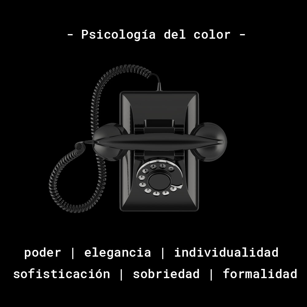 Psicología del color: negro